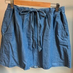 Draper James Chambray Pull On Skirt